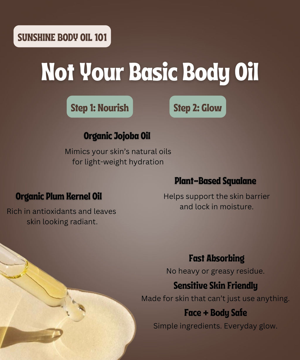 Sunshine Body Oil | Lightweight Hydration for Sensitive Skin